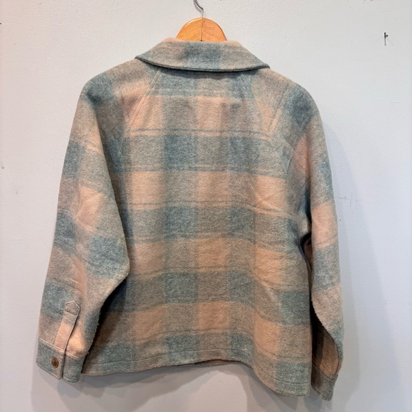 Madewell Oversized Brushed Jacquard Plaid Jacket Women’s Size Small - Picture 8 of 12